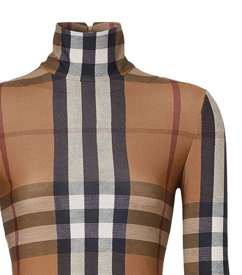 burberry print turtleneck|burberry shirt over turtleneck.